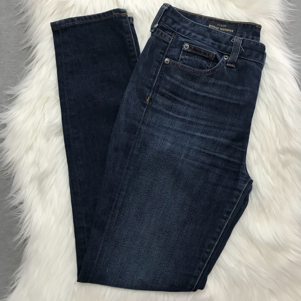 J. Crew Midrise Toothpick Skinny Jeans